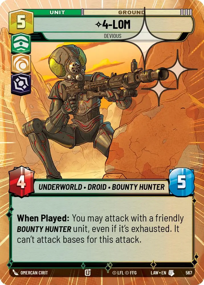 4-Lom - Devious (567) (Hyperspace Foil) (567) [A Lawless Time] 1