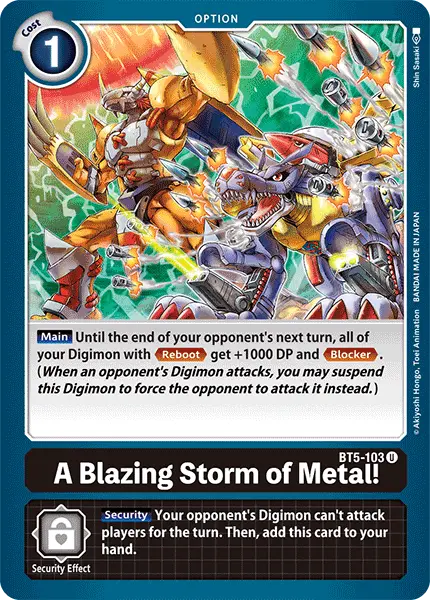 A Blazing Storm Of Metal! [Bt5-103] [Battle Of Omni] 1