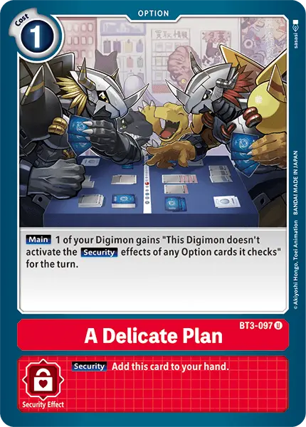 A Delicate Plan [Bt3-097] [Release Special Booster Ver.1.5] 1