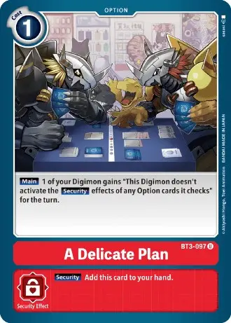 A Delicate Plan [Bt3-097] (Revision Pack 2021) [Release Special Booster Promos] 1