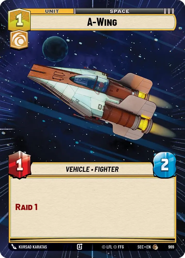 A-Wing - Wing (969) (Hyperspace Foil) (969) (969) [Secrets Of Power] 1
