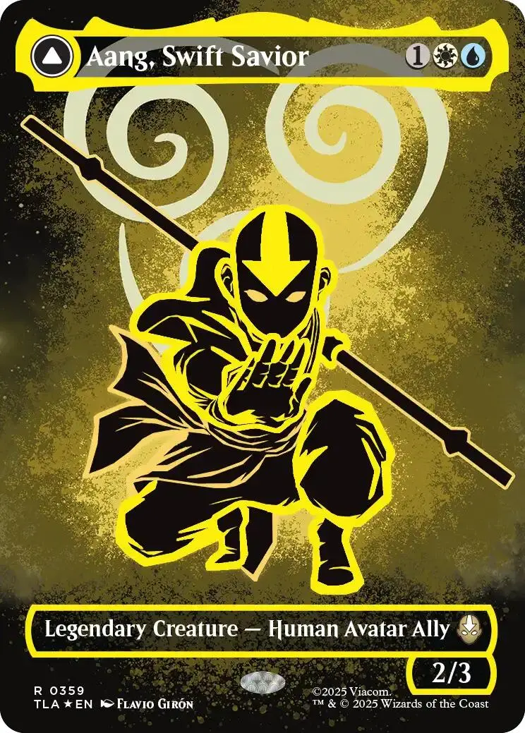 Aang, Swift Savior (Borderless) (Neon Ink Foil) [Avatar: The Last Airbender] 1