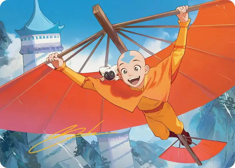 Aang, The Last Airbender Art Card (Gold-Stamped Signature) [Avatar: The Last Airbender Art Series] 1