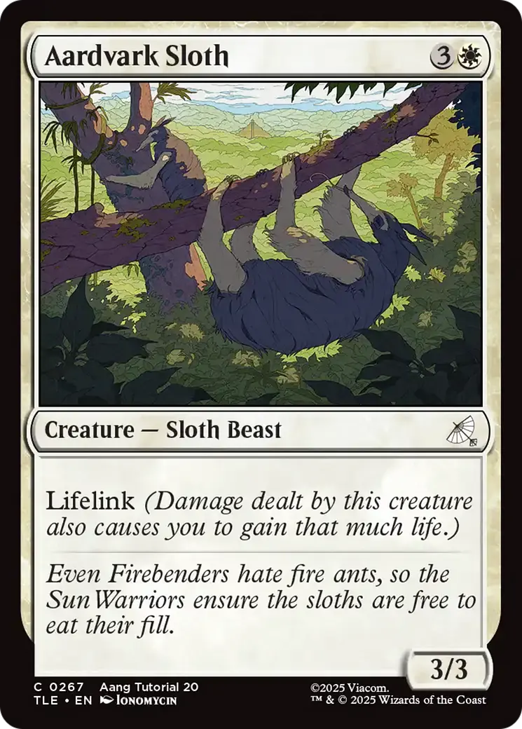 Aardvark Sloth (0267) [Avatar: The Last Airbender: Eternal-Legal] 1