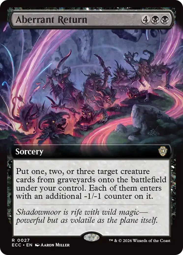 Aberrant Return (Extended Art) [Lorwyn Eclipsed Commander] 1