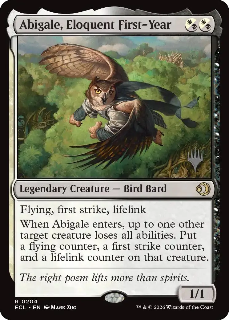 Abigale, Eloquent First-Year [Lorwyn Eclipsed Promos] 1