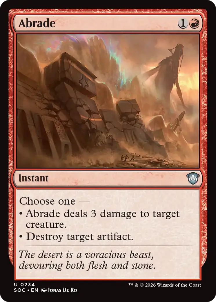 Abrade [Secrets Of Strixhaven Commander] 1