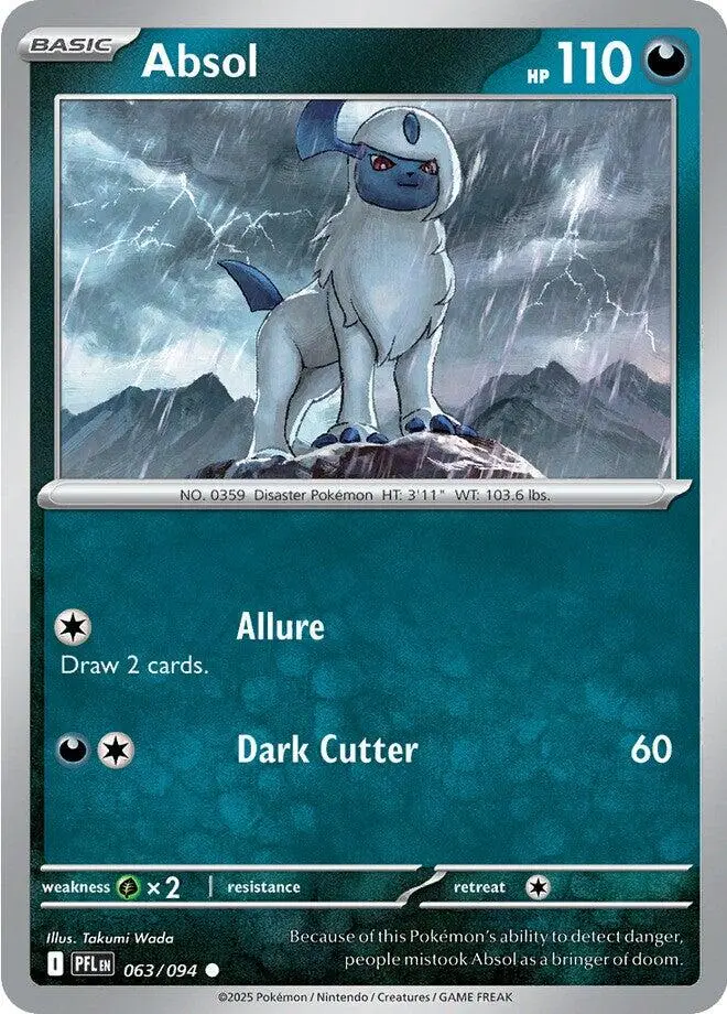 Absol (063/094) [Mega Evolution: Phantasmal Flames] 1