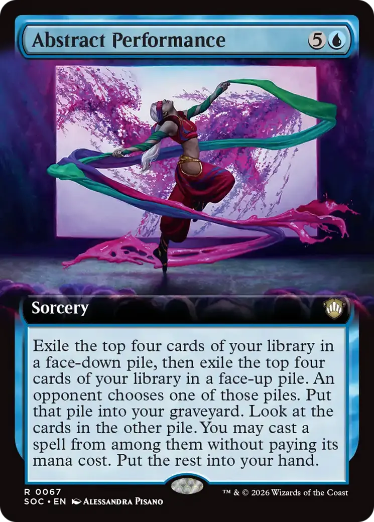Abstract Performance (Extended Art) [Secrets Of Strixhaven Commander] 1