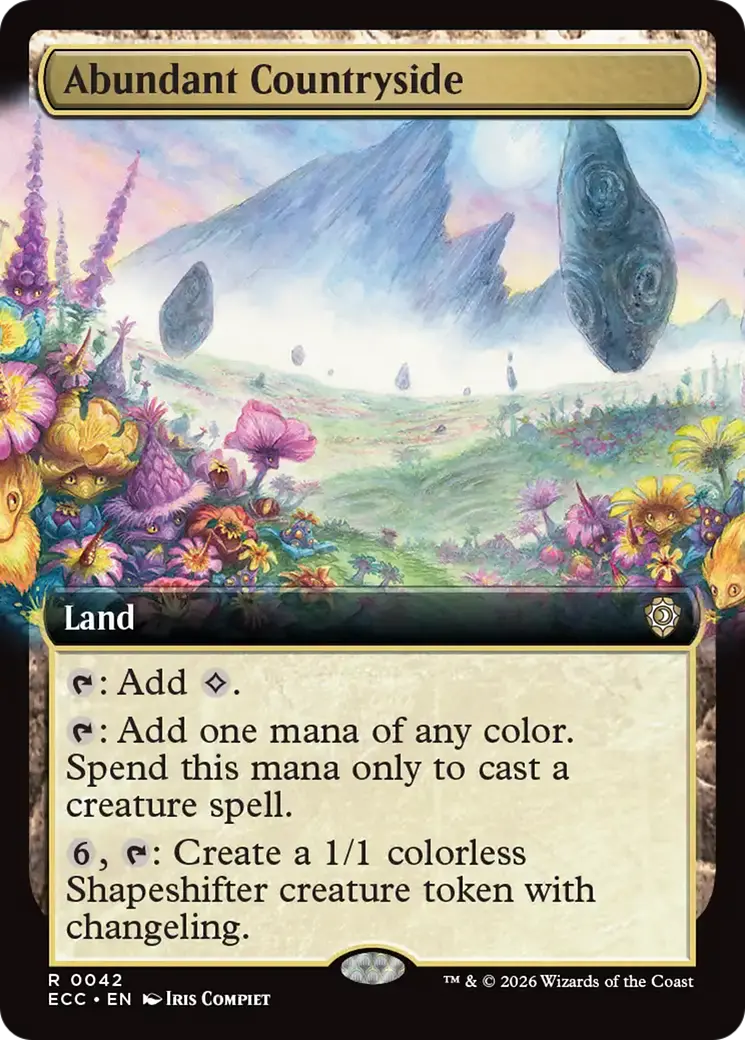 Abundant Countryside (Extended Art) [Lorwyn Eclipsed Commander] 1