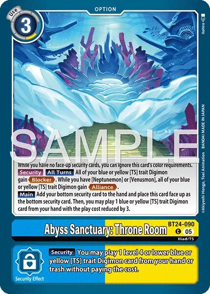 Abyss Sanctuary: Throne Room [Bt24-090] [Time Stranger] 1
