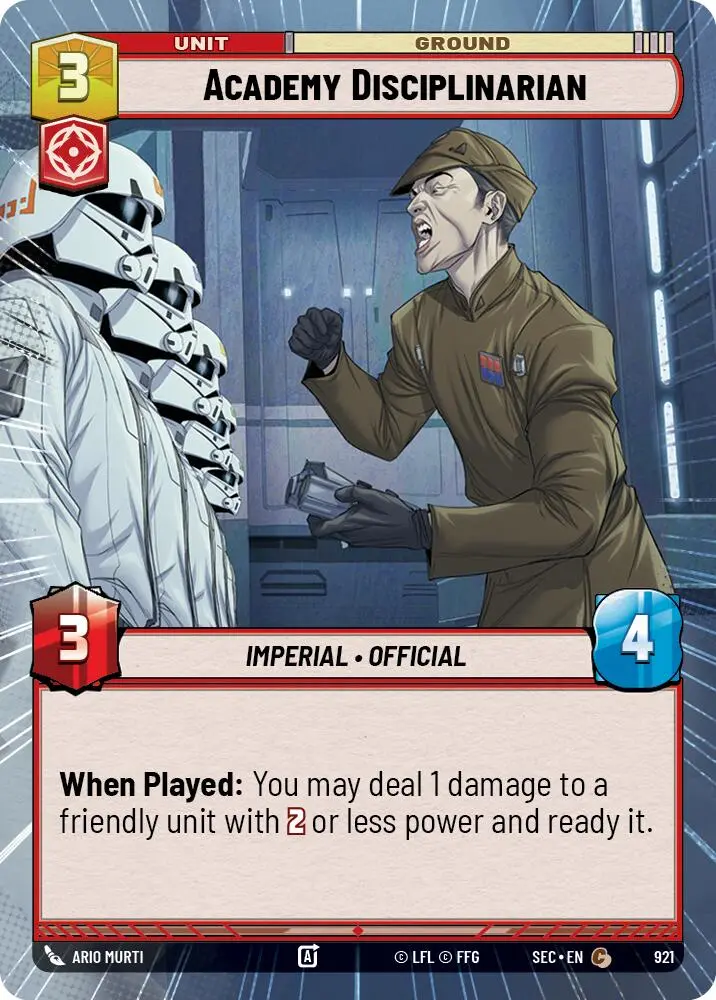 Academy Disciplinarian (921) (Hyperspace Foil) (921) [Secrets Of Power] 1