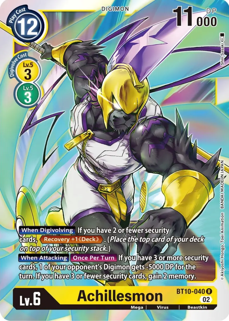 Achillesmon [Bt10-040] [Xros Encounter] 1