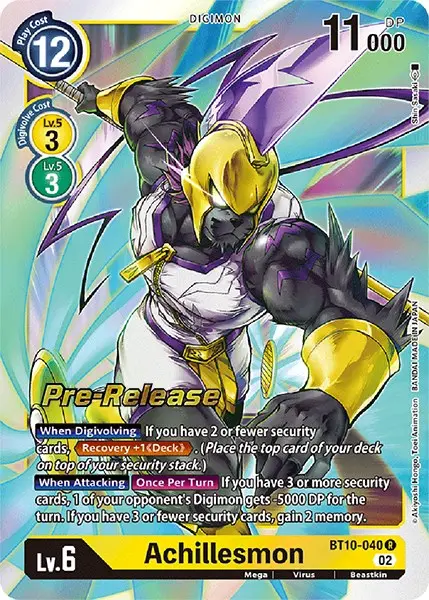 Achillesmon [Bt10-040] [Xros Encounter Pre-Release Cards] 1