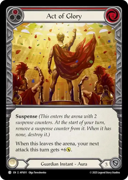 Act Of Glory (Red) [Aps011] (Armory Deck: Pleiades) 1