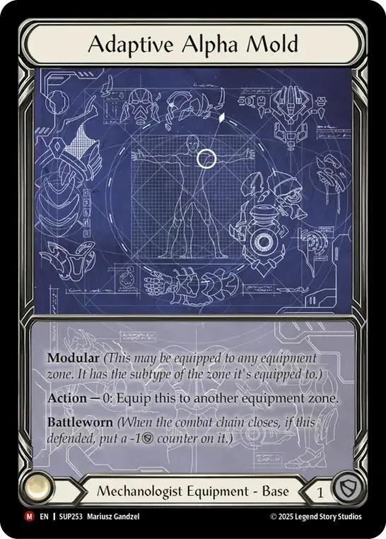 Adaptive Alpha Mold (Extended Art Cold Foil) [Sup253] (Super Slam)  Cold Foil 1