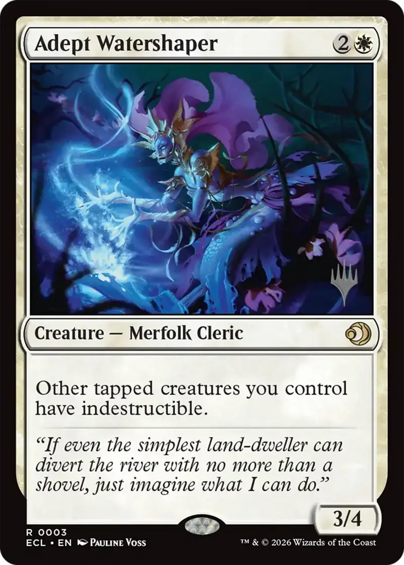 Adept Watershaper [Lorwyn Eclipsed Promos] 1