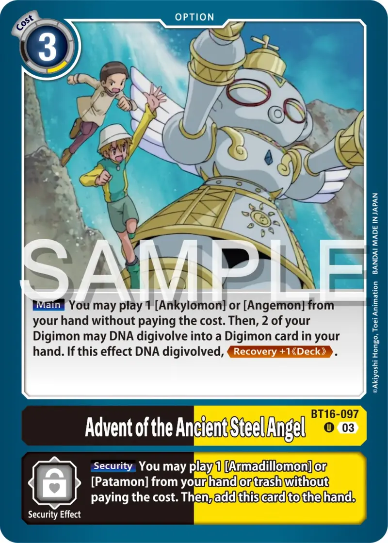 Advent Of The Ancient Steel Angel [Bt16-097] [Beginning Observer] 1