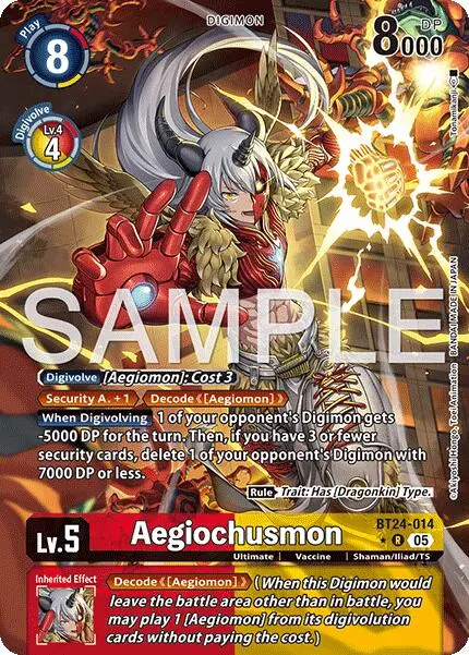 Aegiochusmon [Bt24-014] (Alternate Art) [Time Stranger] 1