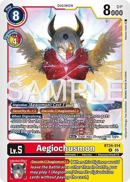 Aegiochusmon [Bt24-014] [Time Stranger] 1