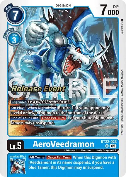 Aeroveedramon [Bt22-023] [Cyber Eden Release Event Cards] 1