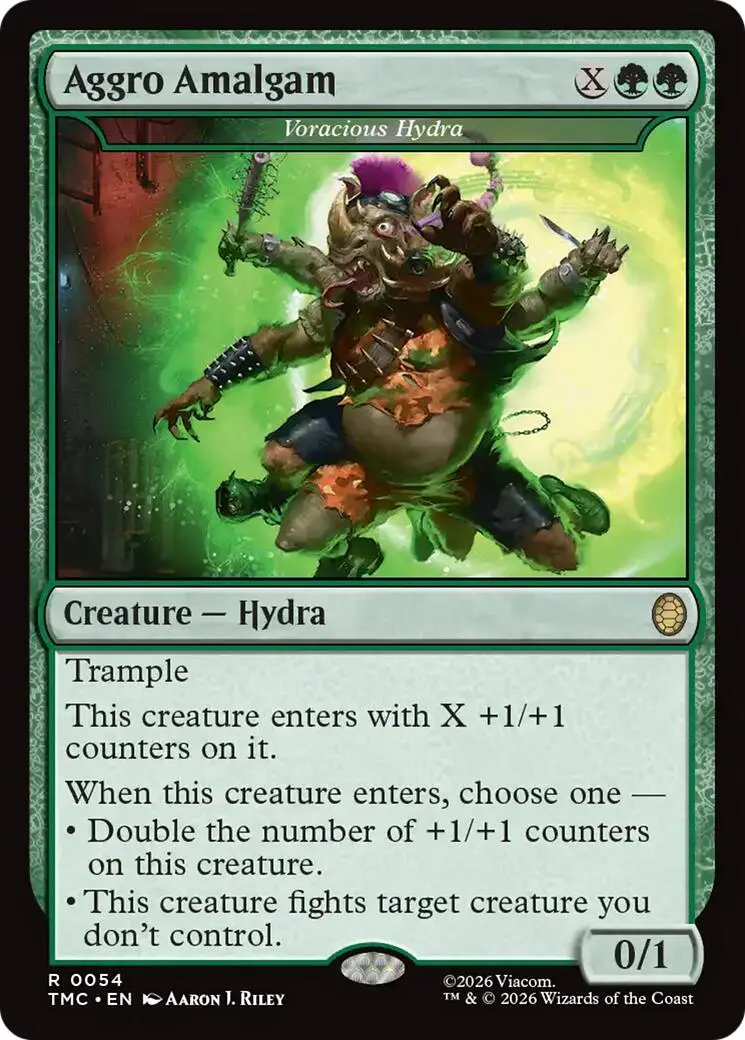 Aggro Amalgam - Voracious Hydra [Teenage Mutant Ninja Turtles Commander] 1