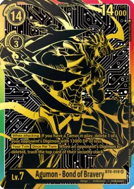 Agumon - Bond Of Bravery [Bt6-018] (2021 Championship Finals 1St Place) [Double Diamond Promos] 1