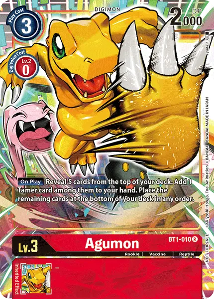 Agumon [Bt1-010] (Dash Pack) [Release Special Booster Ver.1.0 Promos] 1