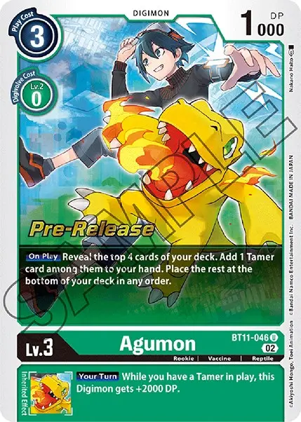 Agumon [Bt11-046] [Dimensional Phase Pre-Release Promos] 1
