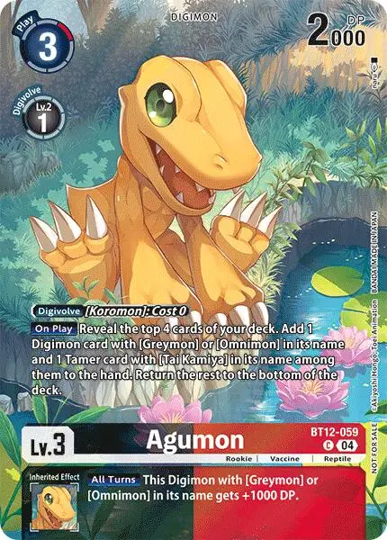 Agumon [Bt12-059] - Bt12-059 (Legend Pack 2024) [Across Time] 1