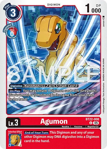 Agumon [Bt22-008] [Cyber Eden] 1