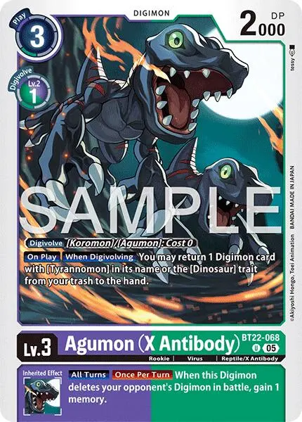 Agumon [Bt22-068] (X Antibody) [Cyber Eden] 1