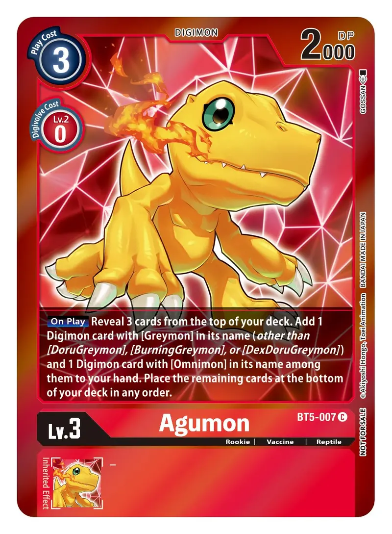 Agumon [Bt5-007] (Event Pack 2) [Battle Of Omni] 1