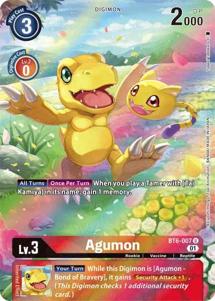 Agumon [Bt6-007] (Alternate Art) [Double Diamond] 1