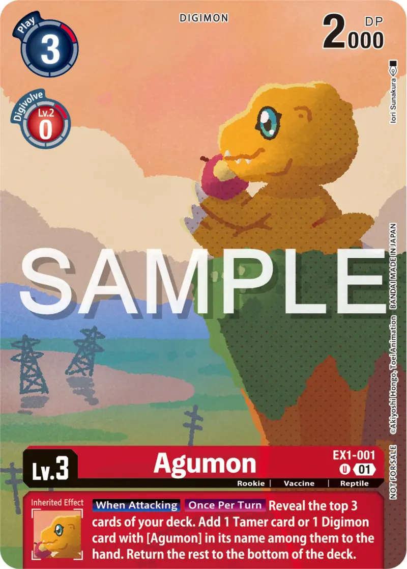 Agumon [Ex1-001] (Digimon Illustration Competition Pack 2023) [Classic Collection Promos] 1