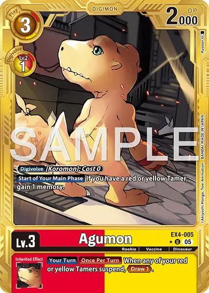 Agumon [Ex4-005] - Ex4-005 (Gold Border) [Advanced Booster Digimon Generation] 1