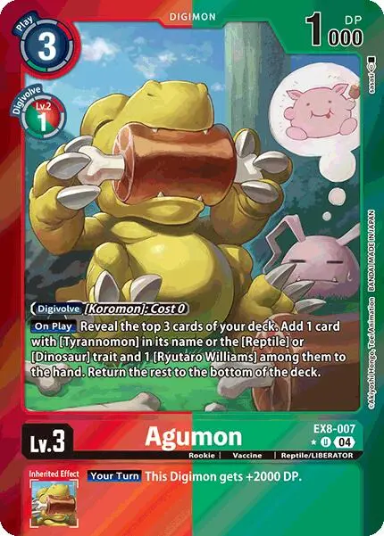 Agumon [Ex8-007] - Ex8-007 (Limited Foil) [Chain Of Liberation] 1