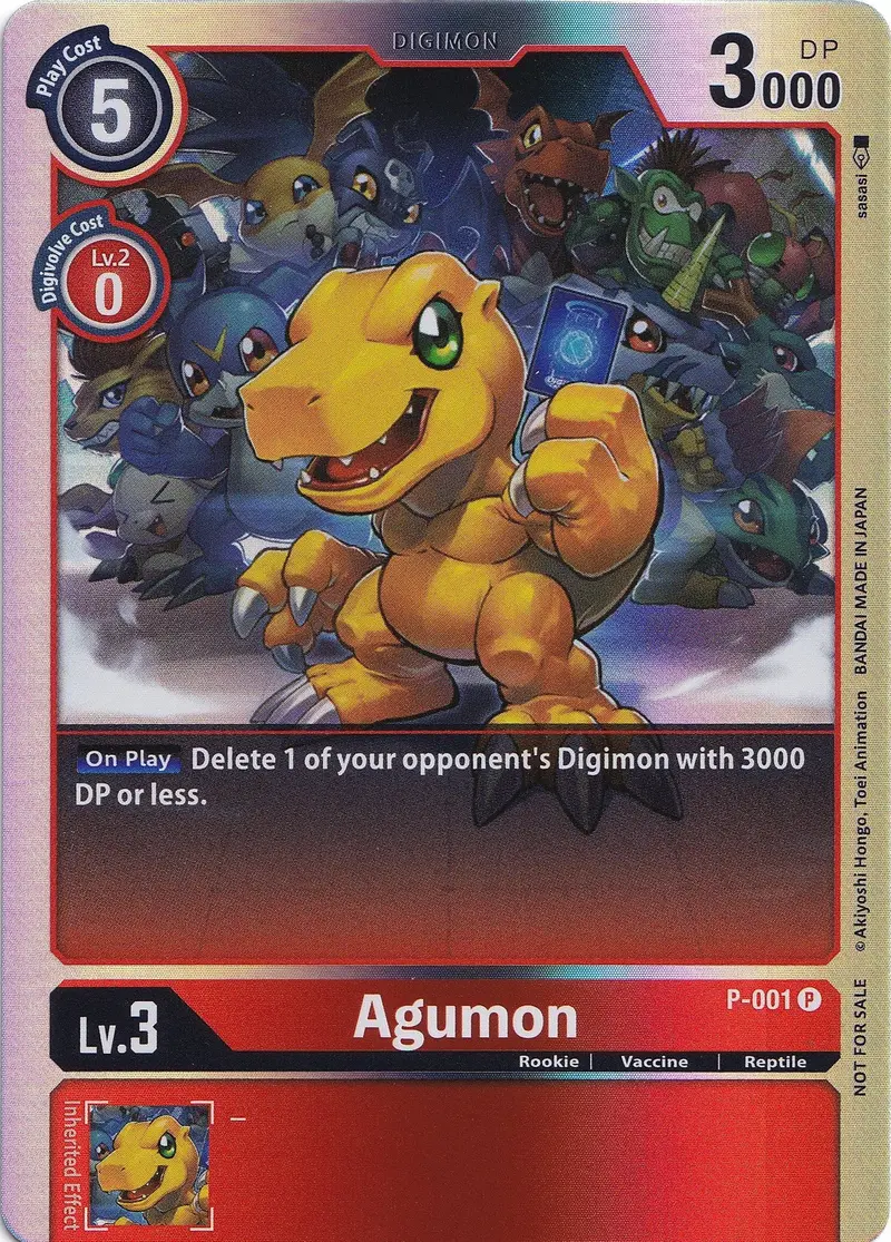 Agumon [P-001] (Rainbow Foil) [Promotional Cards] 1