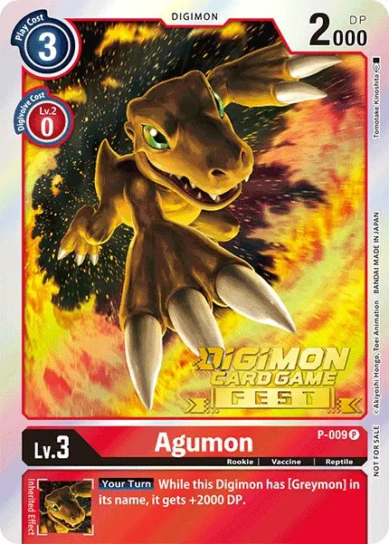 Agumon [P-009] (Digimon Card Game Fest 2022) [Promotional Cards] 1