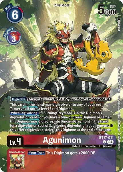 Agunimon [Bt17-011] (Legend Pack 2024 Box Topper) [Chain Of Liberation] 1
