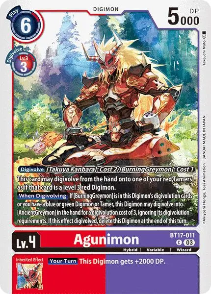 Agunimon [Bt17-011] [Secret Crisis] 1
