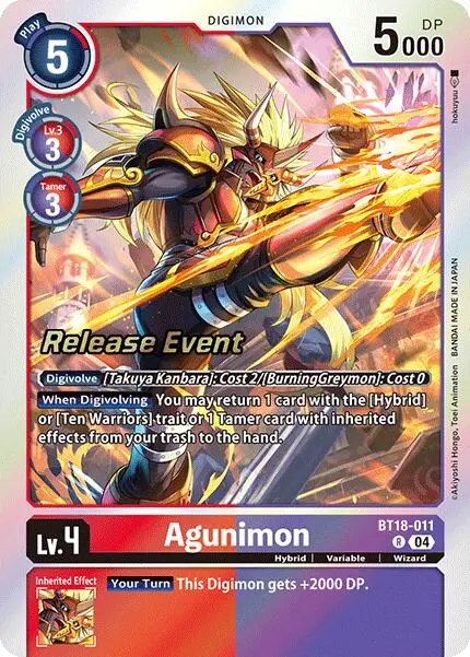Agunimon [Bt18-011] [Release Special Booster Ver.2.0 Promos] 1