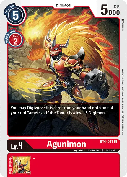 Agunimon [Bt4-011] [Great Legend] 1