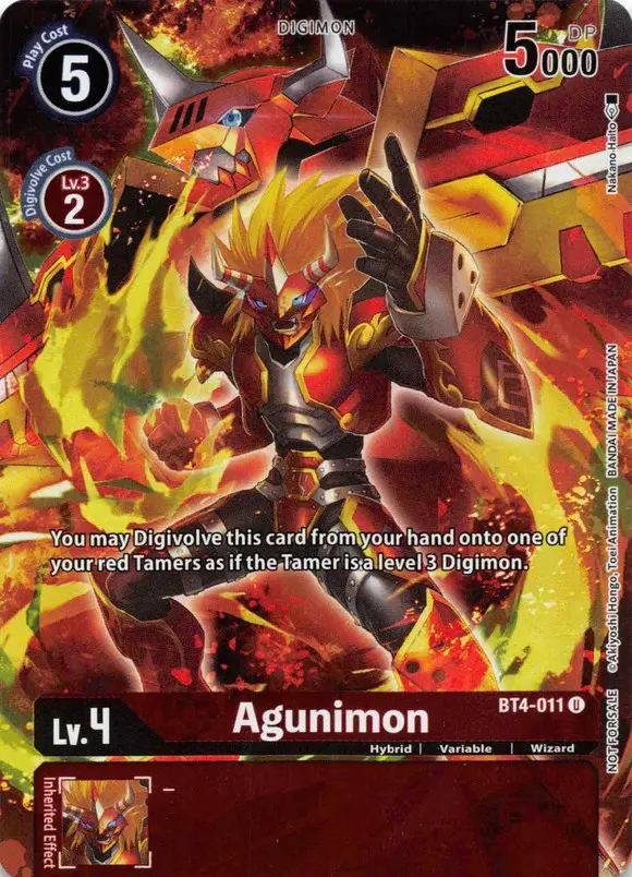 Agunimon [Bt4-011] (Tamer's Evolution Box 2) [Great Legend Promos] 1