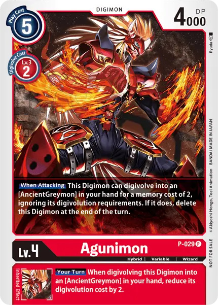 Agunimon [P-029] [Promotional Cards] 1