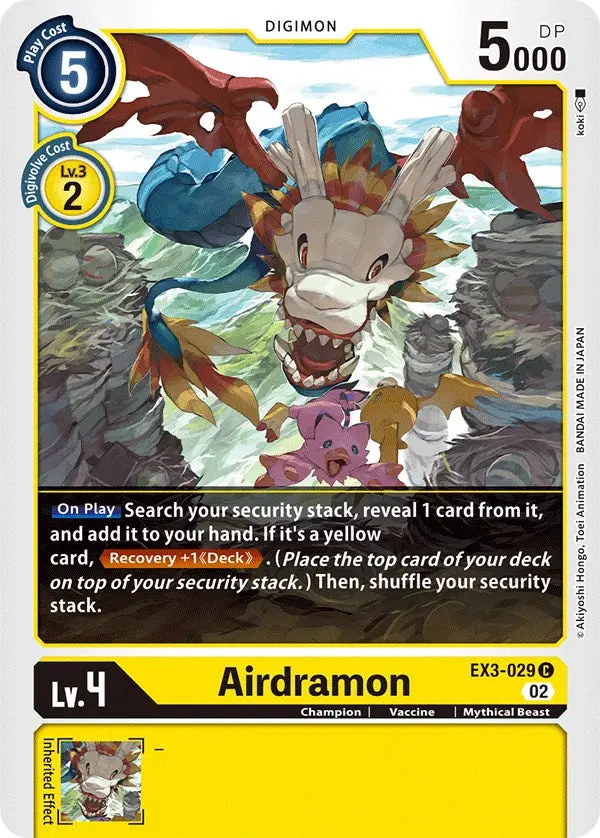 Airdramon [Ex3-029] [Draconic Roar] 1