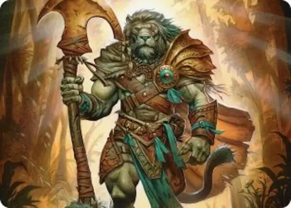 Ajani, Outland Chaperone Art Card [Lorwyn Eclipsed Art Series] 1