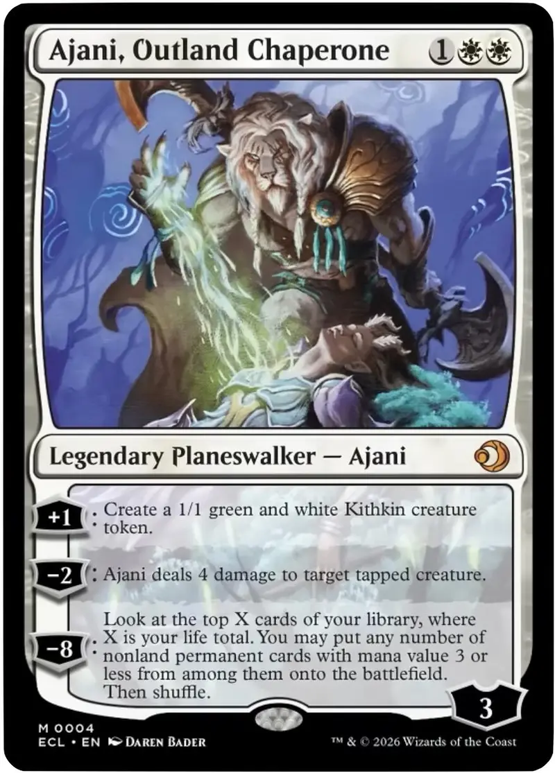 Ajani, Outland Chaperone [Lorwyn Eclipsed] 1