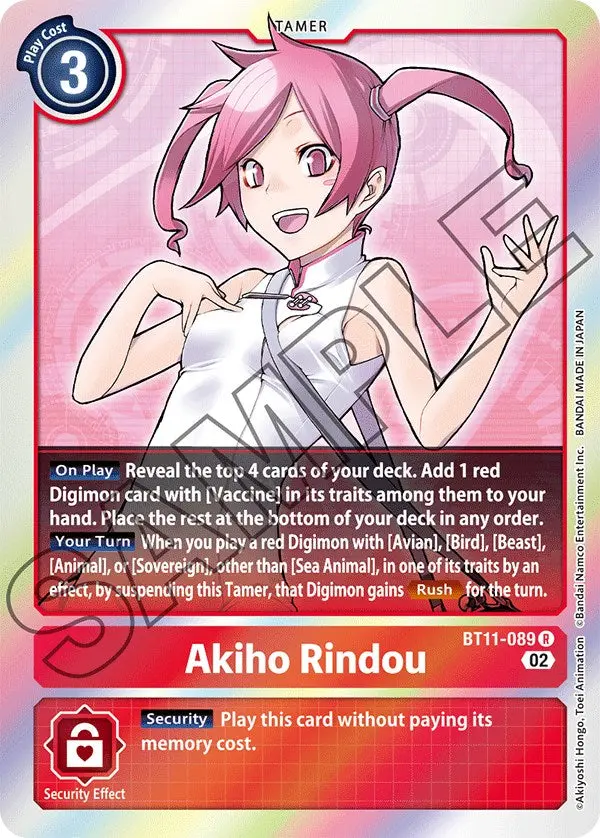 Akiho Rindou [Bt11-089] [Dimensional Phase] 1