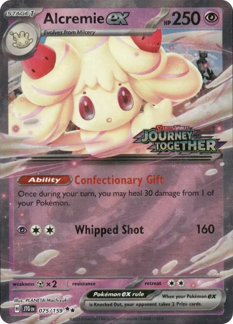 Alcremie Ex (075/159) (Journey Together Stamped) [Miscellaneous Cards] 1